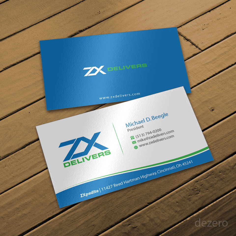 Business Card Design by Dezero for ZXpedite | Design #10341291
