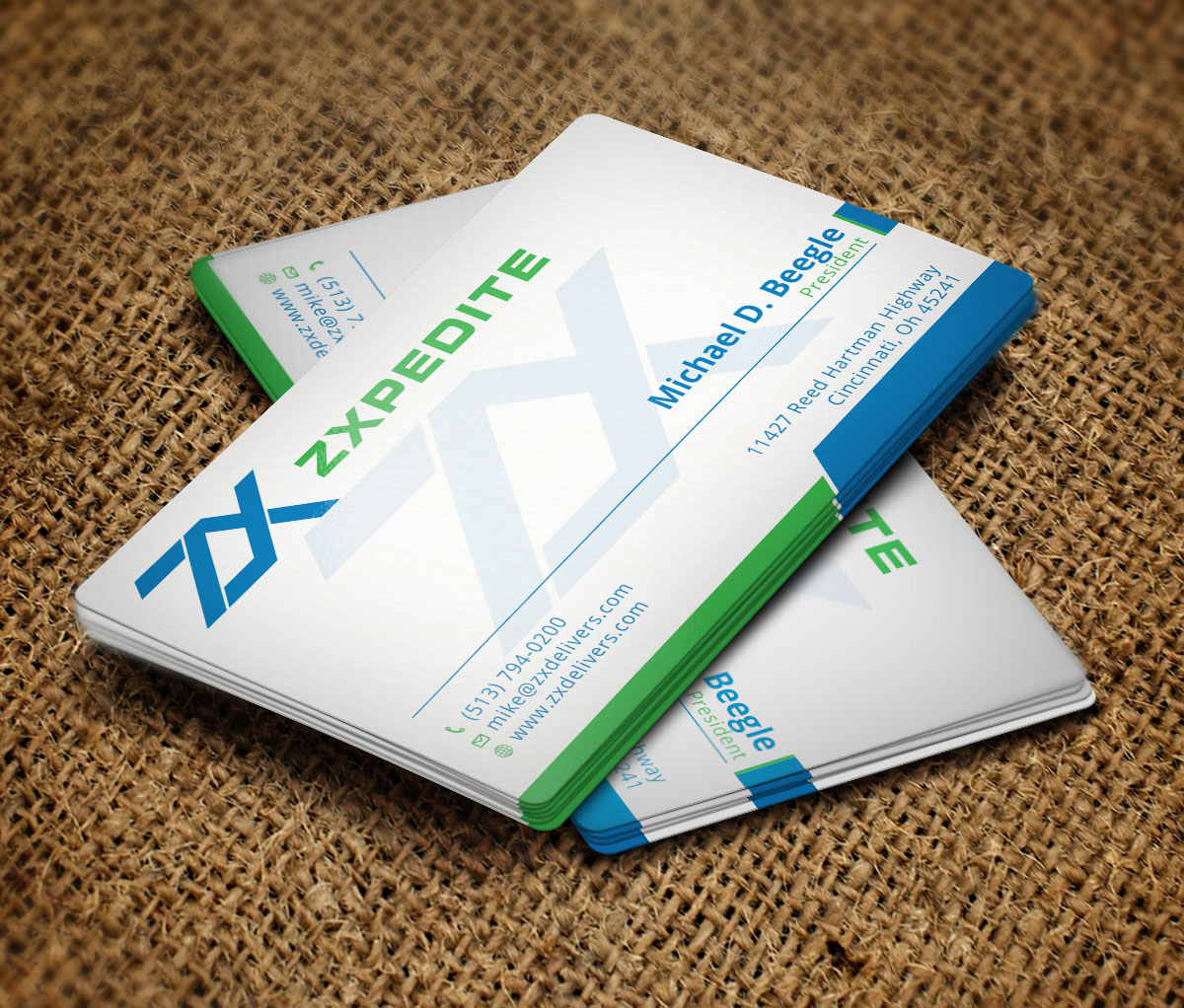 Business Card Design by Verified artistry (Design garden) for ZXpedite | Design #10318754