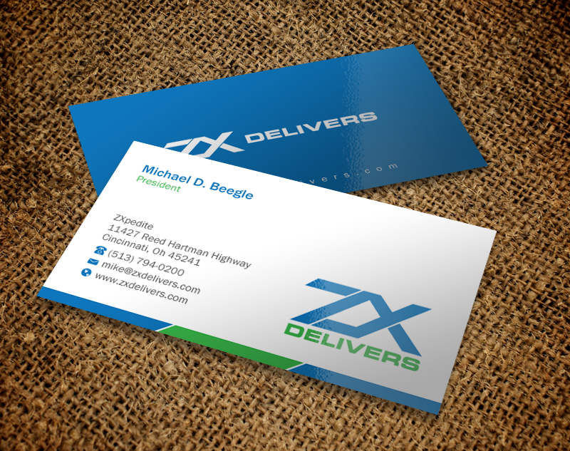 Business Card Design by Brand aid for ZXpedite | Design #10340700
