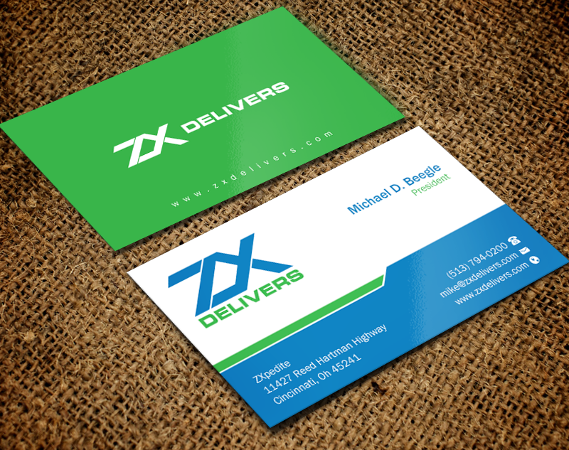Business Card Design by Brand aid for ZXpedite | Design #10340717