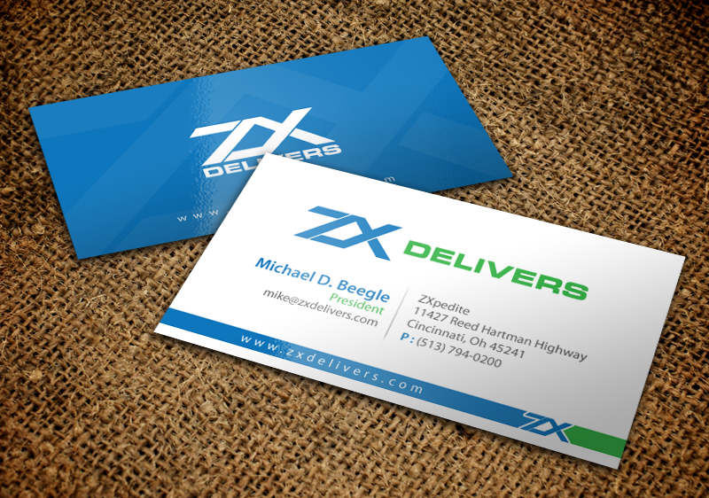 Diseño de Tarjeta de Presentación por chandrayaan.creative para ZXpedite | Diseño #10354472