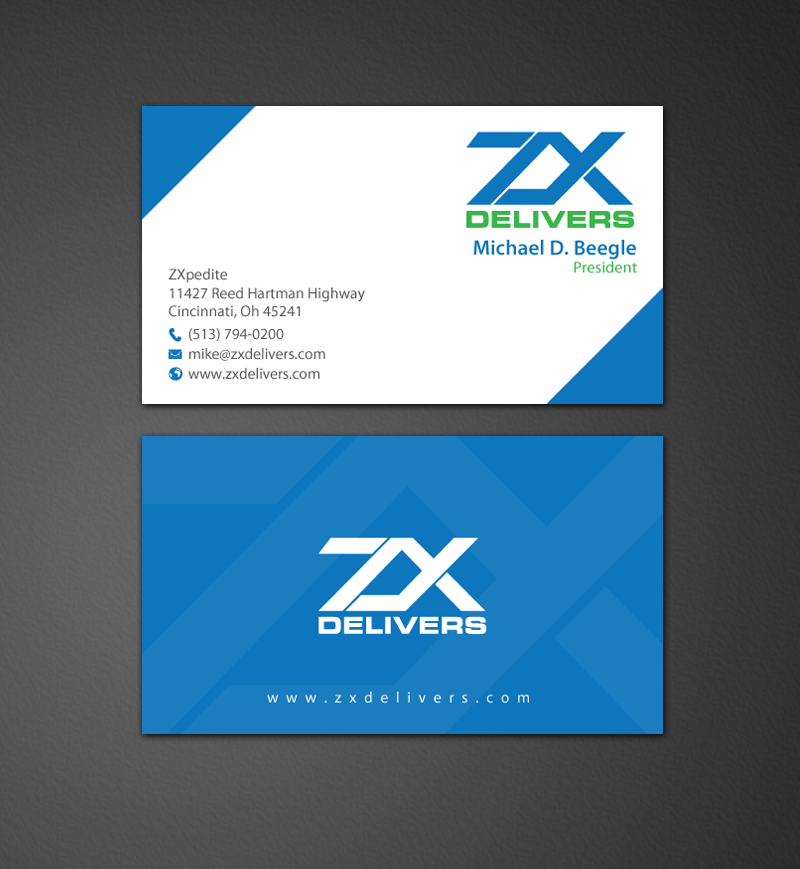 Business Card Design by chandrayaan.creative for ZXpedite | Design #10354473