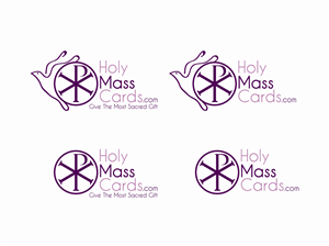 HolyMassCards.com & (slogan) Give The Most Sacred Gift | Card Design by MemoCo