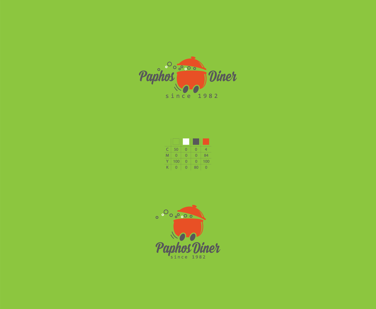 Logo Design by iamandreyka for Paphos Diner | Design #6643772