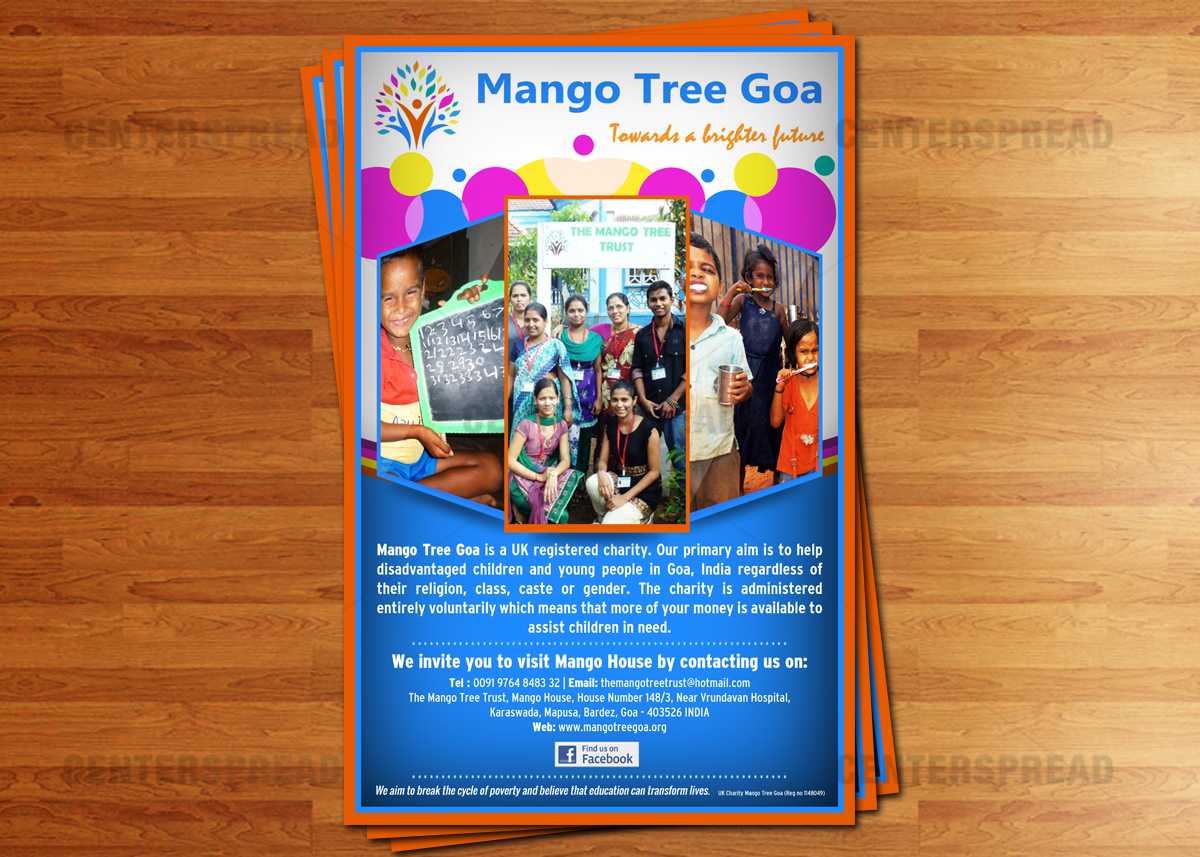 Design de Flyer par CENTERSPREAD pour mango Tree Goa | Design #1681439