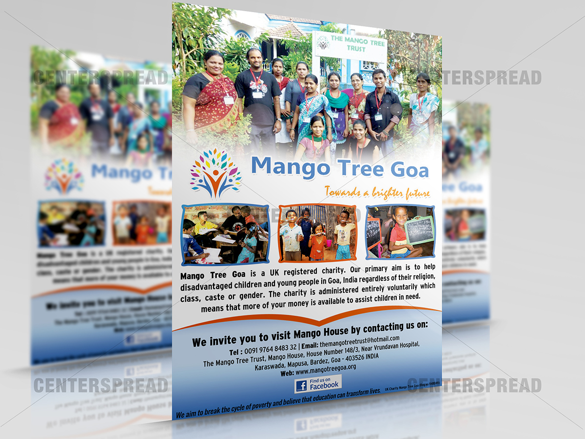 Flyer Design by CENTERSPREAD for mango Tree Goa | Design #1694319