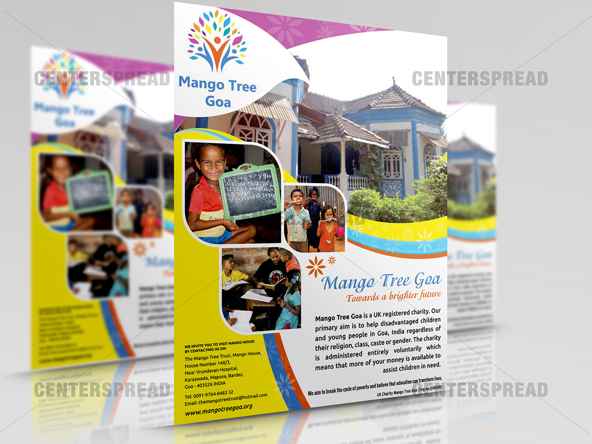 Design de Flyer par CENTERSPREAD pour mango Tree Goa | Design #1694370