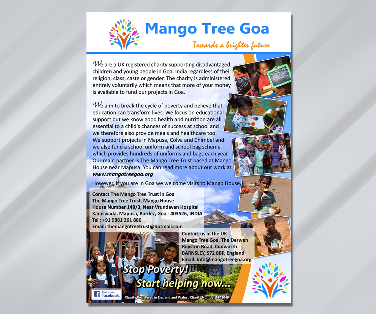 Design de Flyer par dharlan pour mango Tree Goa | Design #1707293