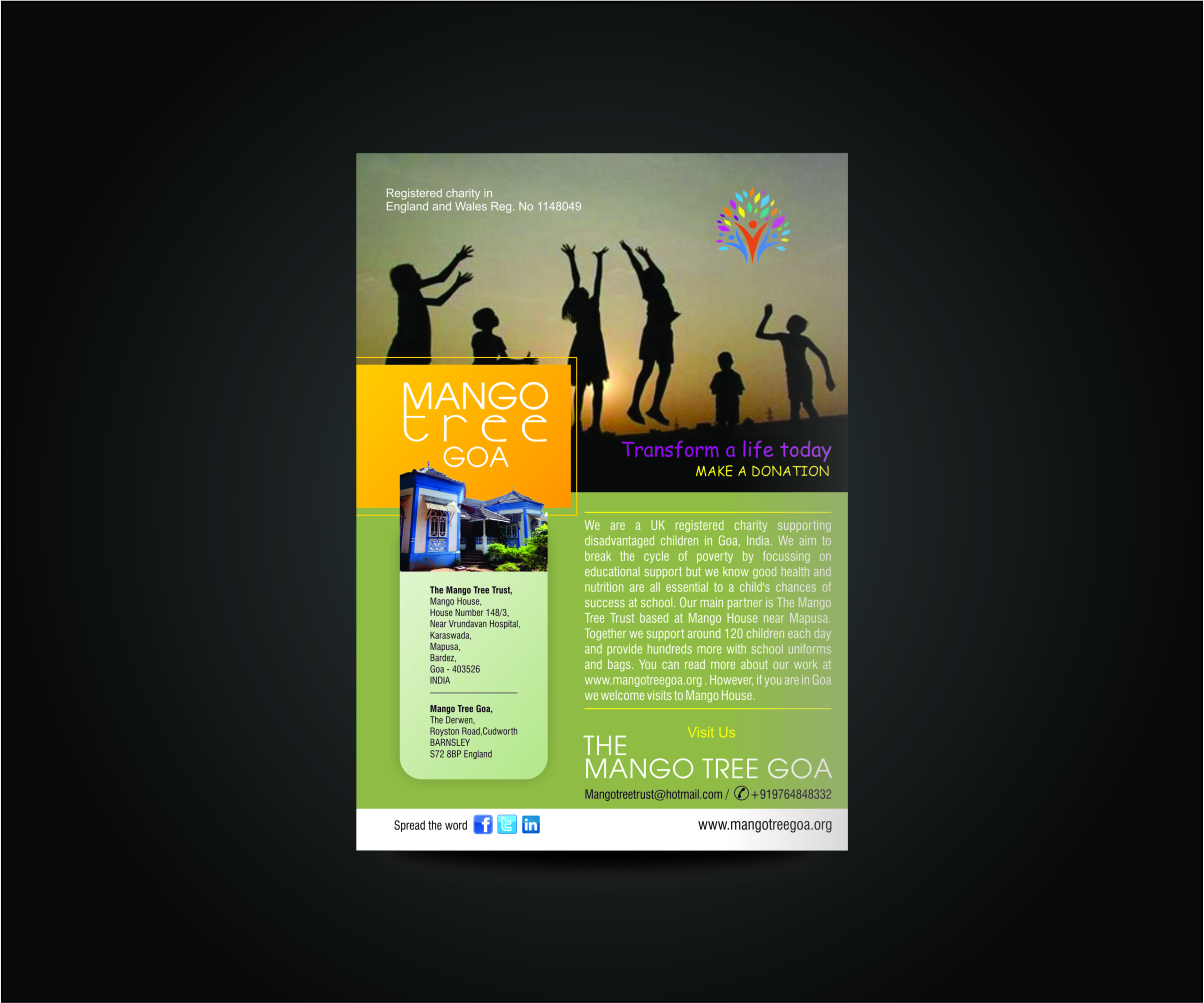 Flyer-Design von J Mahesh für mango Tree Goa | Design #1688057