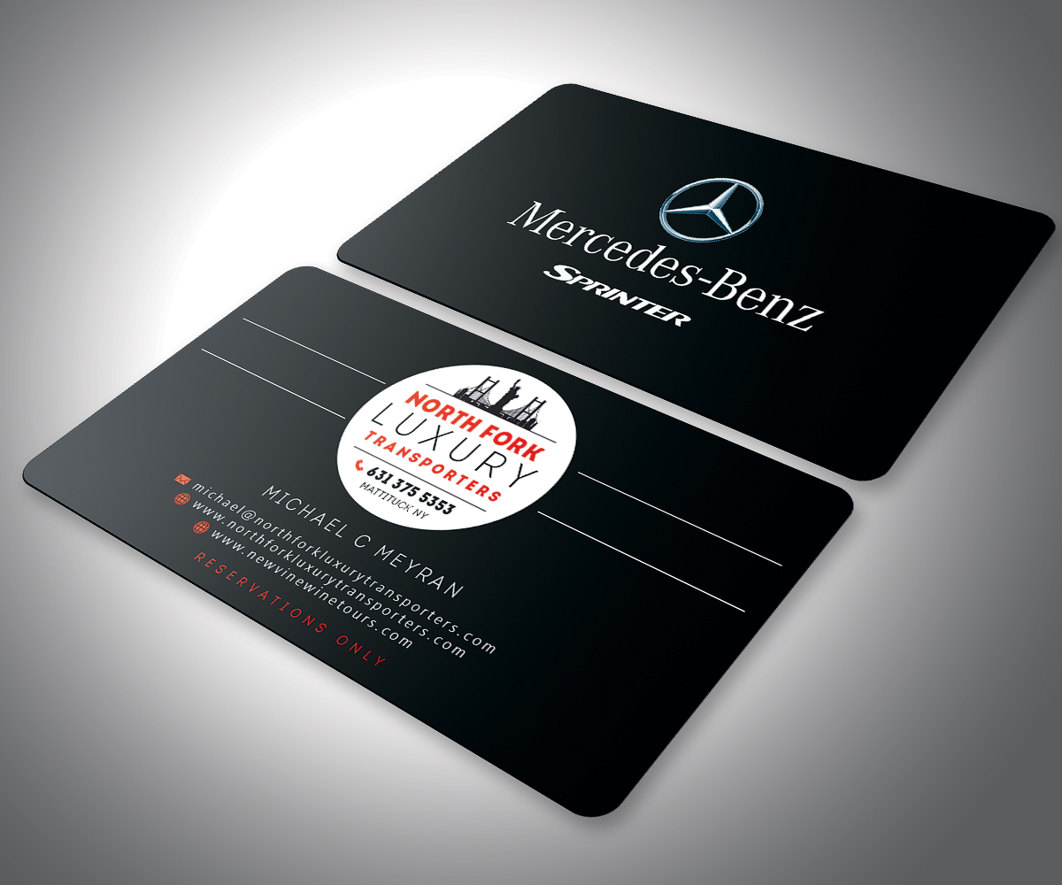 Diseño de Tarjeta de Presentación por studio4design para North Fork Luxury Transporters | Diseño #6366210