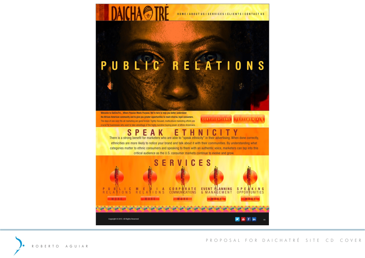 Web-Design von RAguiar für Daichatre Public Relations | Design #6455008