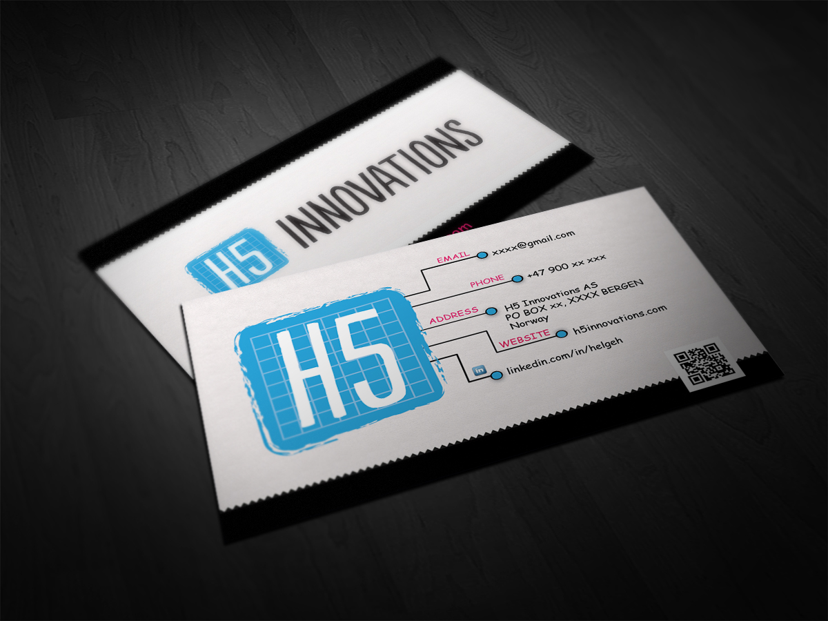 Business Card Design by Cyanide Design for H5 Innovations | Design #1685474