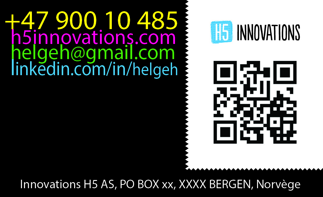Business Card Design by Dr. Evan for H5 Innovations | Design #1678837