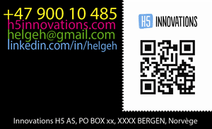 Business Card Design by Dr. Evan for H5 Innovations | Design: #1678837