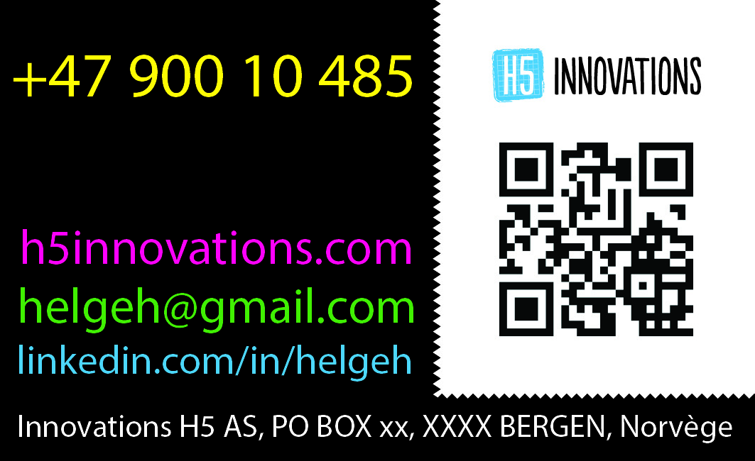 Business Card Design by Dr. Evan for H5 Innovations | Design #1678917