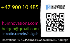Diseño de Tarjeta de Presentación por Dr. Evan para H5 Innovations | Diseño #1678917