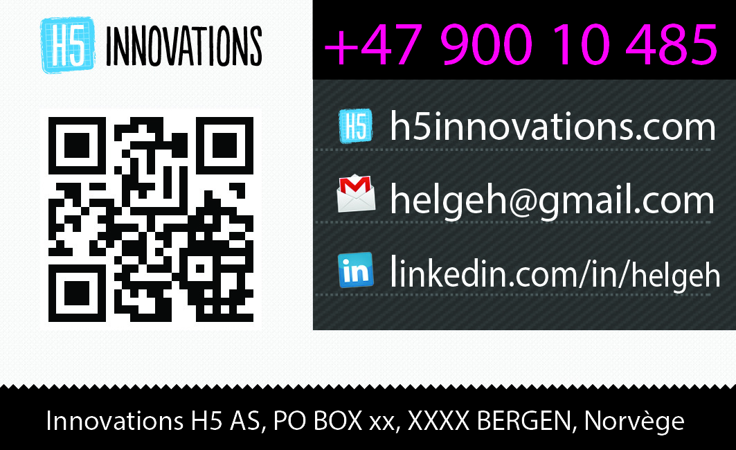 Business Card Design by Dr. Evan for H5 Innovations | Design #1678976
