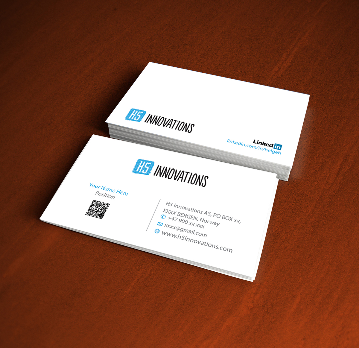 Visitenkarten-Design von asimali für H5 Innovations | Design #1678740