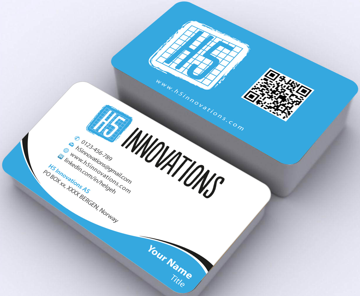 Visitenkarten-Design von Sbss für H5 Innovations | Design #1681334