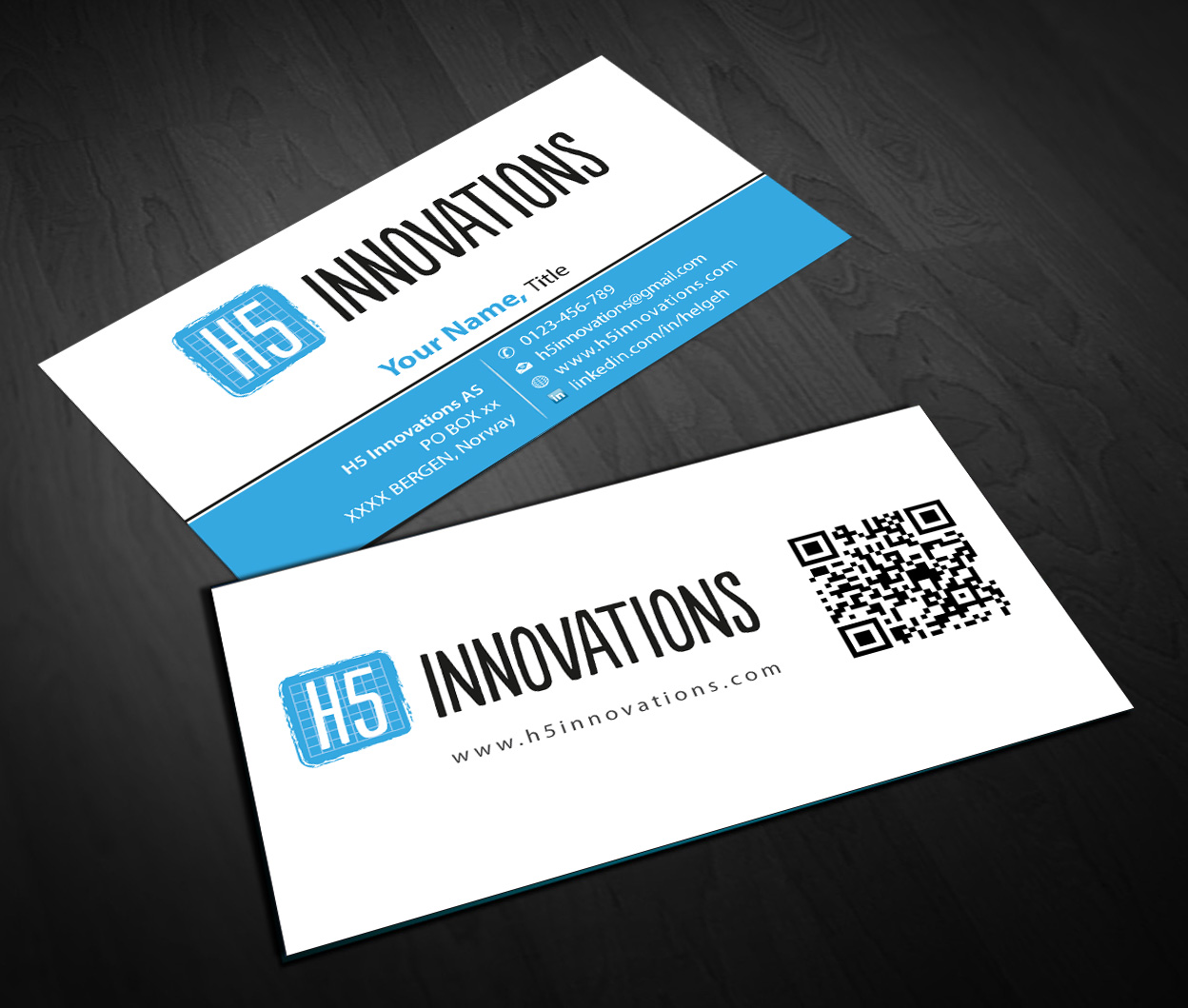 Visitenkarten-Design von Sbss für H5 Innovations | Design #1681377