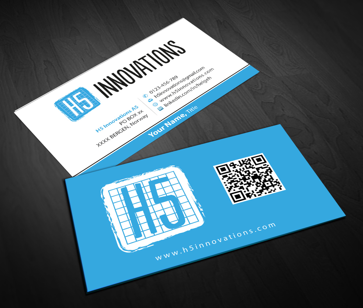 Visitenkarten-Design von Sbss für H5 Innovations | Design #1681379
