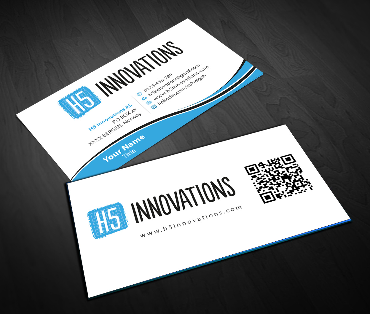 Visitenkarten-Design von Sbss für H5 Innovations | Design #1681391