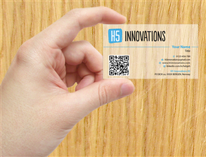 Visitenkarten-Design von Sbss für H5 Innovations | Design: #1681425
