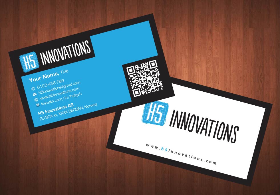 Diseño de Tarjeta de Presentación por Sbss para H5 Innovations | Diseño #1682585