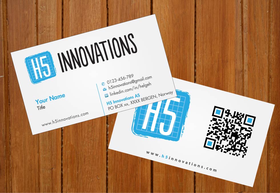 Diseño de Tarjeta de Presentación por Sbss para H5 Innovations | Diseño #1682634