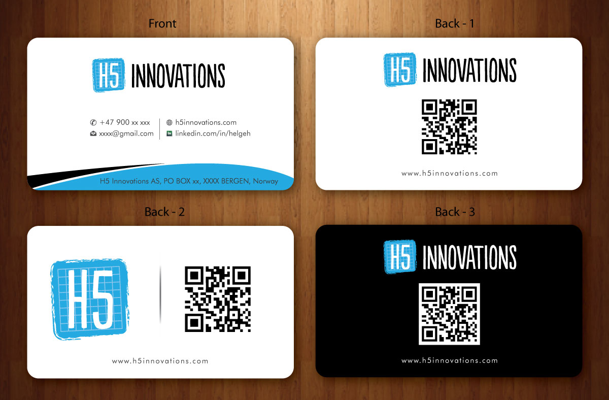 Business Card Design by Sbss for H5 Innovations | Design #1682714
