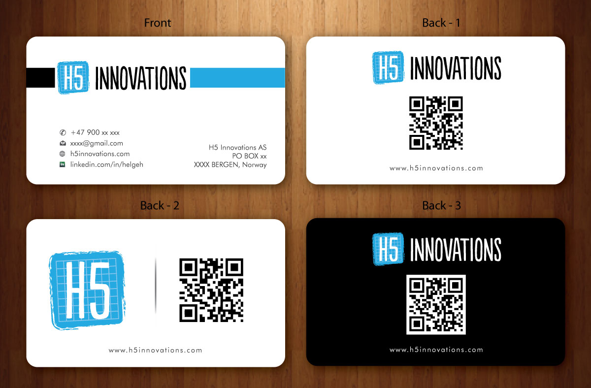 Diseño de Tarjeta de Presentación por Sbss para H5 Innovations | Diseño #1682723
