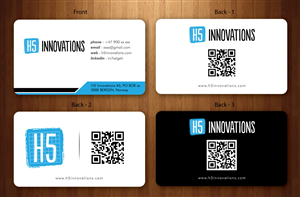 Diseño de Tarjeta de Presentación por Sbss para H5 Innovations | Diseño: #1682746