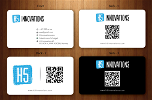 Diseño de Tarjeta de Presentación por Sbss para H5 Innovations | Diseño: #1682786