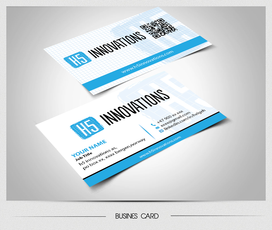 Diseño de Tarjeta de Presentación por Sarmishtha Chattopadhyay_loginchange para H5 Innovations | Diseño #1687432