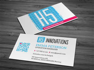 Business Card Design by HYPdesign for H5 Innovations | Design: #1689672