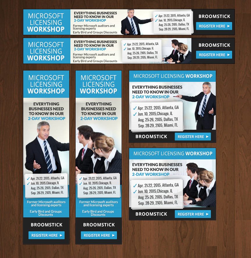 Banner-Design von Miekee09 für Broomstick, LLC | Design #6398972
