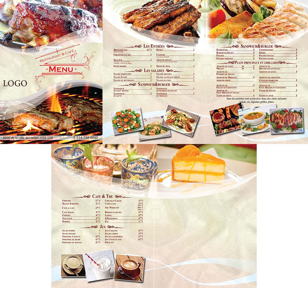Menu Design by Hennadiy for this project | Design #6369093