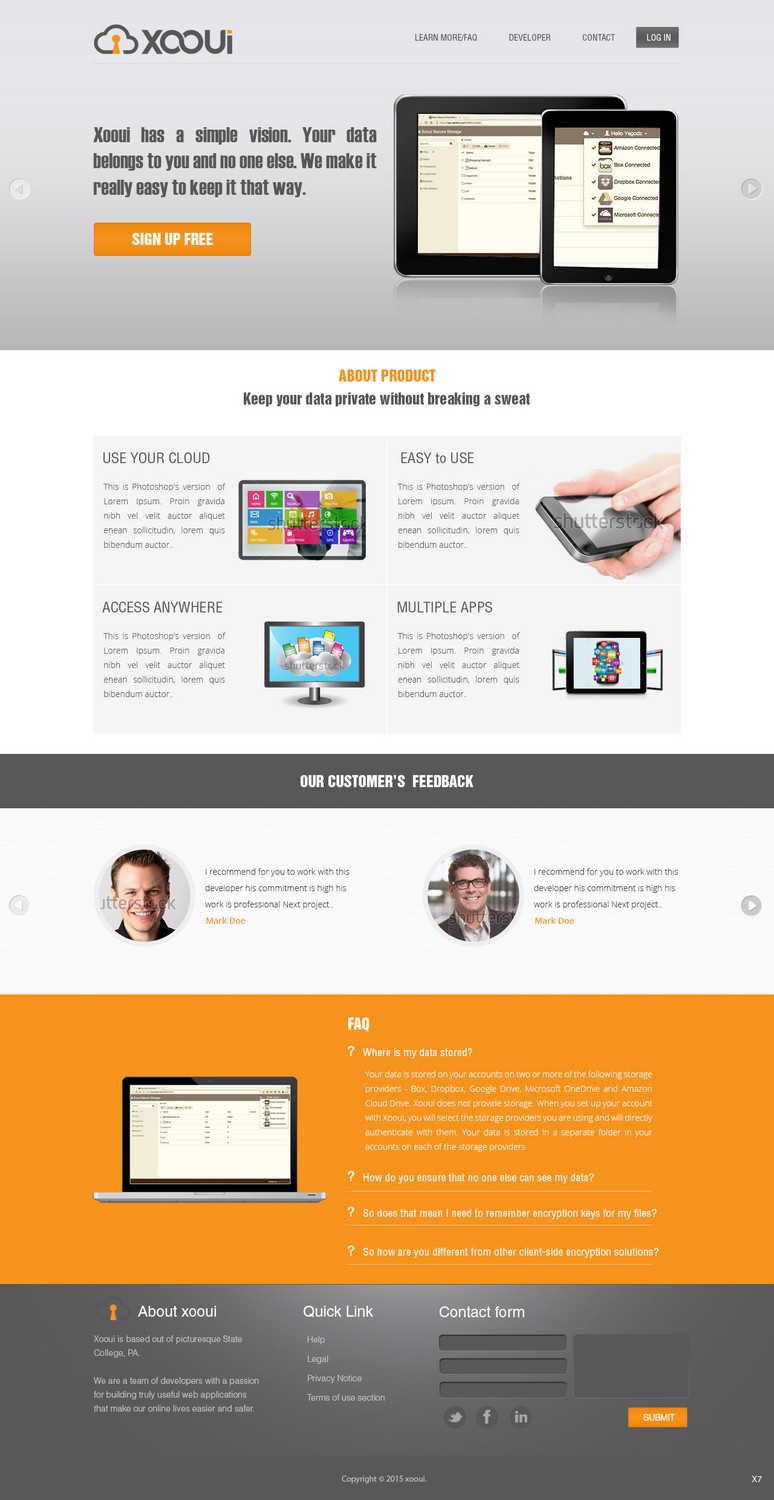 Landing Page Design by pb for Cerient Technology LLC | Design #6574373