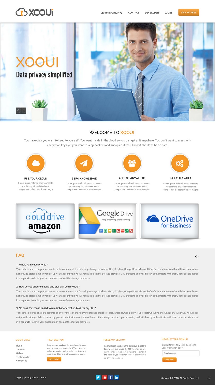 Landing Page Design by pb for Cerient Technology LLC | Design #6575587