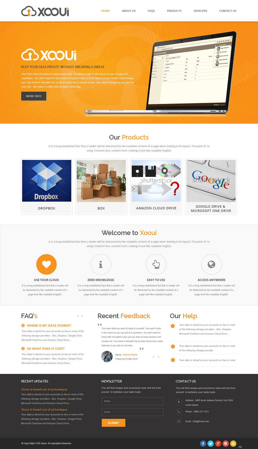 Landing Page Design by pb for Cerient Technology LLC | Design #6583714