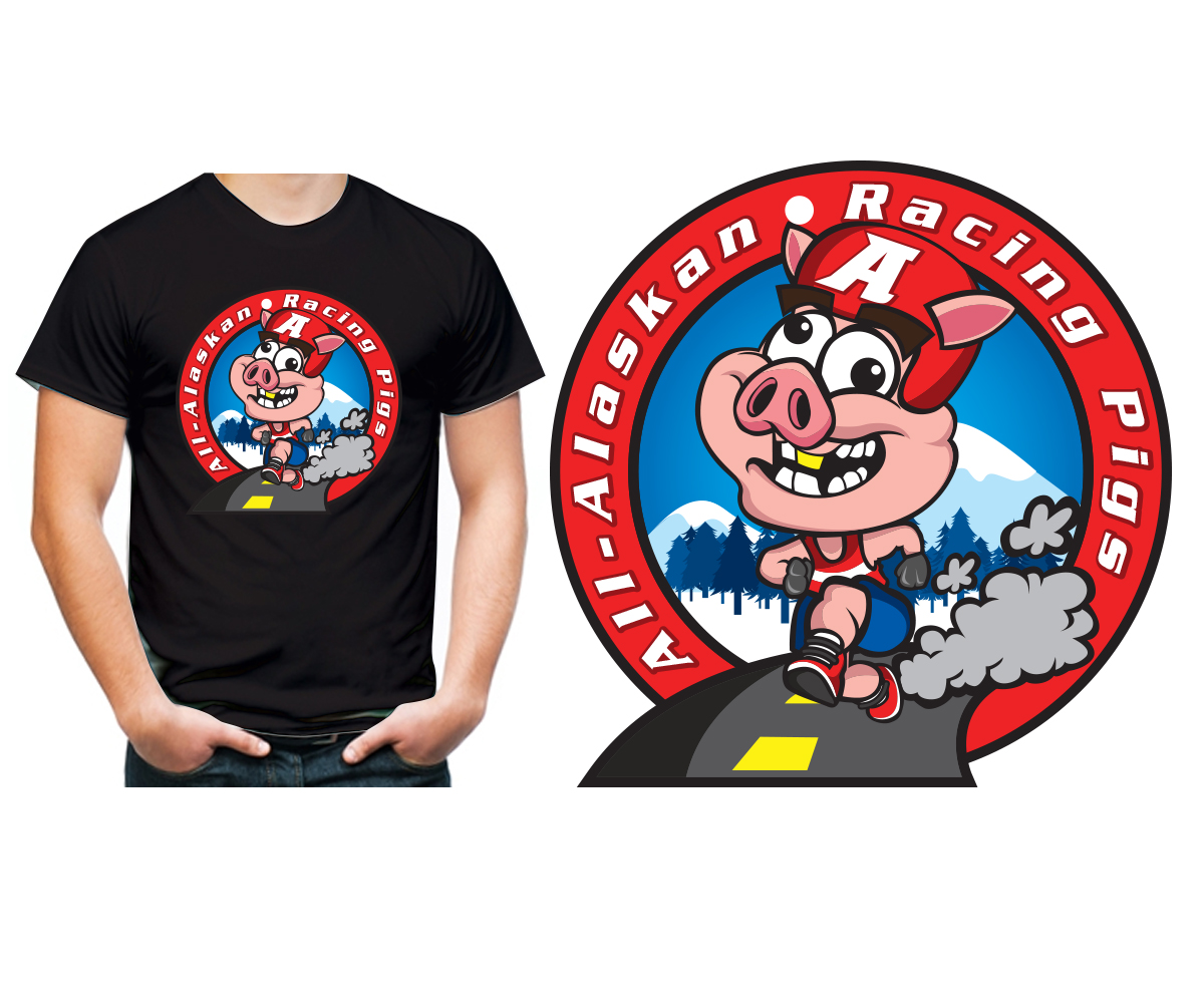 Design de T-shirt par prospermenwintan pour All-Alaskan Racing Pigs | Design #6436781