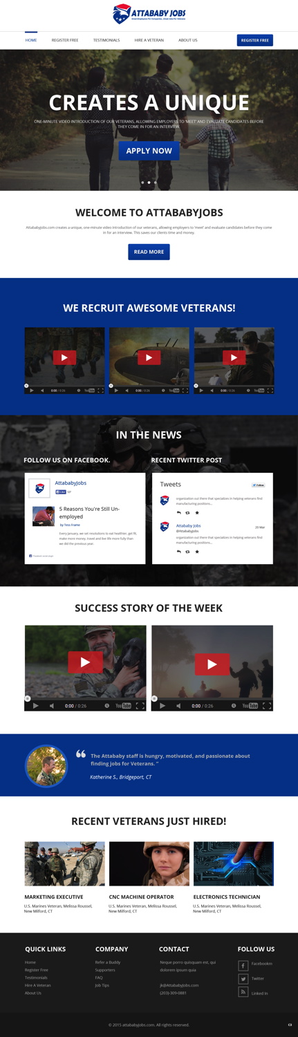 Wordpress Design by pb for Attababy | Design #6373279