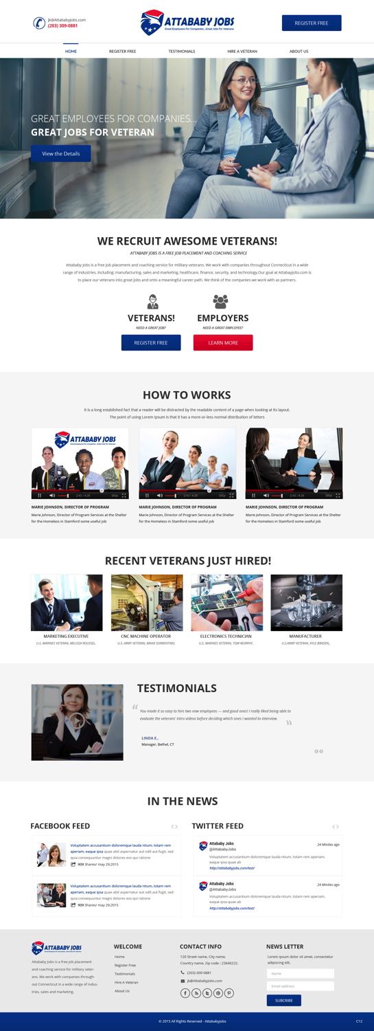 Wordpress Design by pb for Attababy | Design #6373290