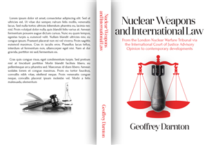 Book writer needs a Book Cover Design for 'Nuclear Weapons and International Law'
