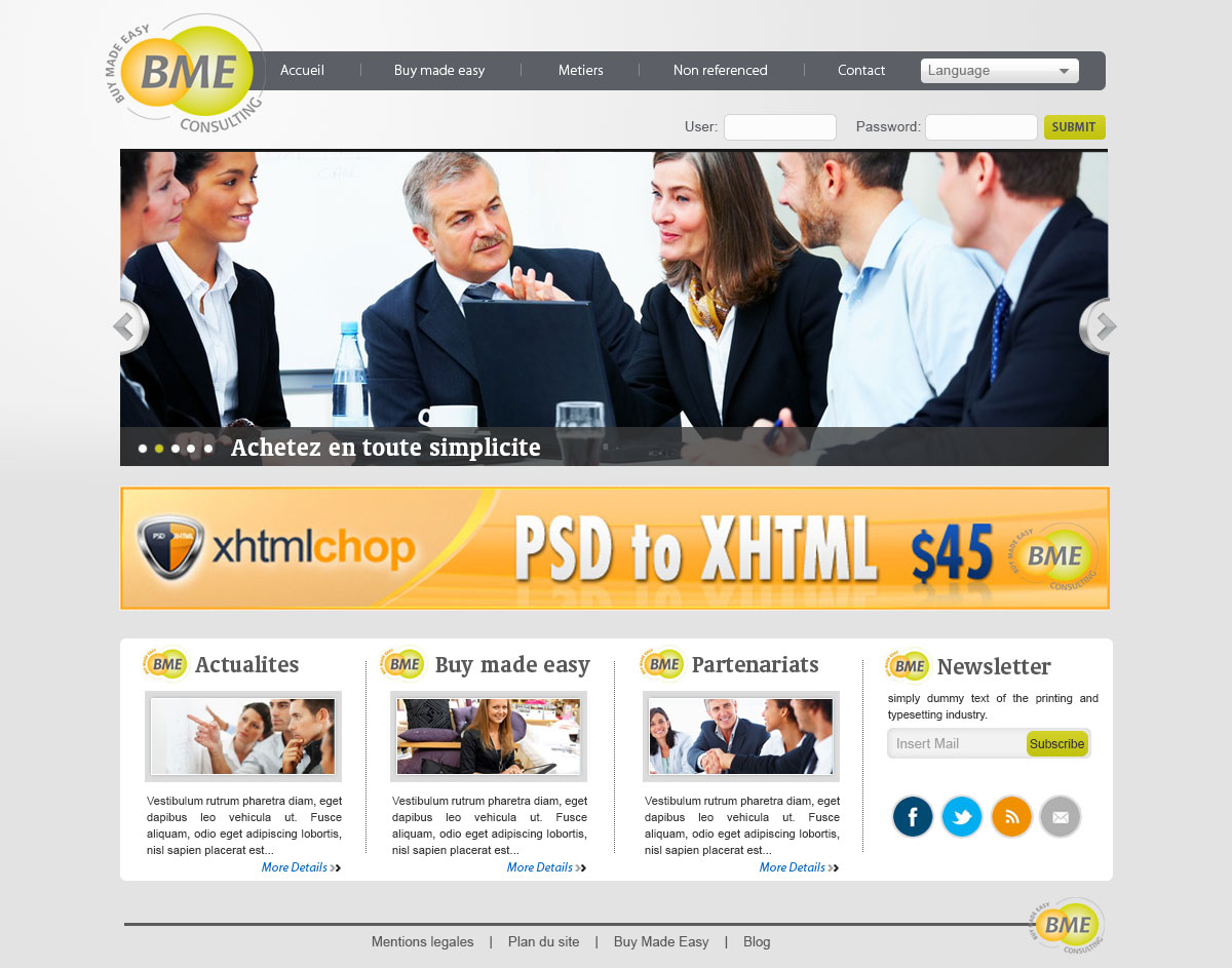 Diseño Web por webxvision para BME Consulting | Diseño #1755130