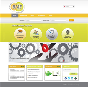 Web Design par pb pour BME Consulting | Design : #1691224