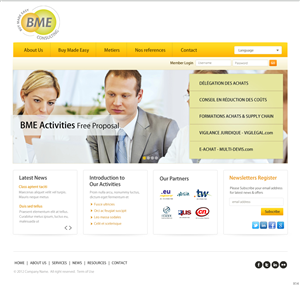 Web Design par pb pour BME Consulting | Design : #1691229