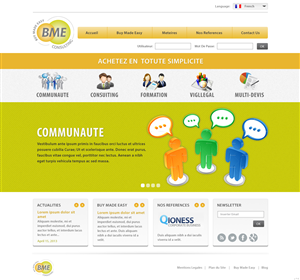 Web Design par pb pour BME Consulting | Design : #1693119