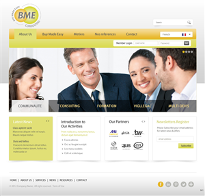 Web Design par pb pour BME Consulting | Design : #1693122