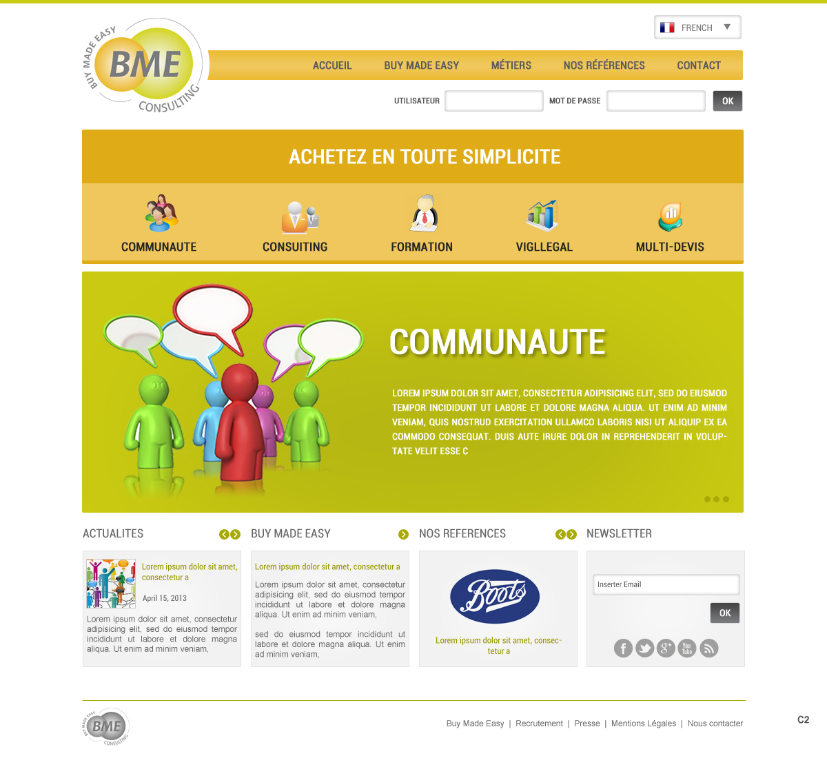 Web Design by pb for BME Consulting | Design #1693125